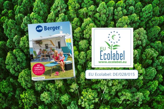 Le catalogue principal 2022 Berger reçoit l'Ecolabel européen